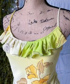 Masha & Jlynn Vintage 90's Layered Floral Midi Dress. Dresses