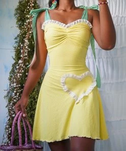 Masha & Jlynn Handmade Knit Fit And Flare Mini Dress (XS/S) Dresses