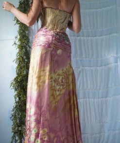 Masha & Jlynn Dresses Vintage 90's Beaded Corset Gown.