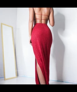 Masha & Jlynn Vintage 90's Glitter Gown.