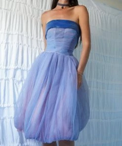 Masha & Jlynn Vintage 50's Iridescent Tulle Cocktail Dress. Dresses