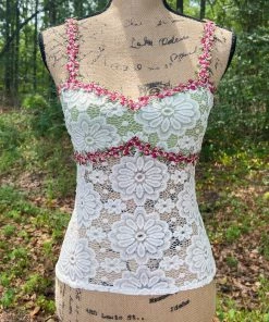 Masha & Jlynn Handmade Crochet Lace Cami (S/M) Handmade Items