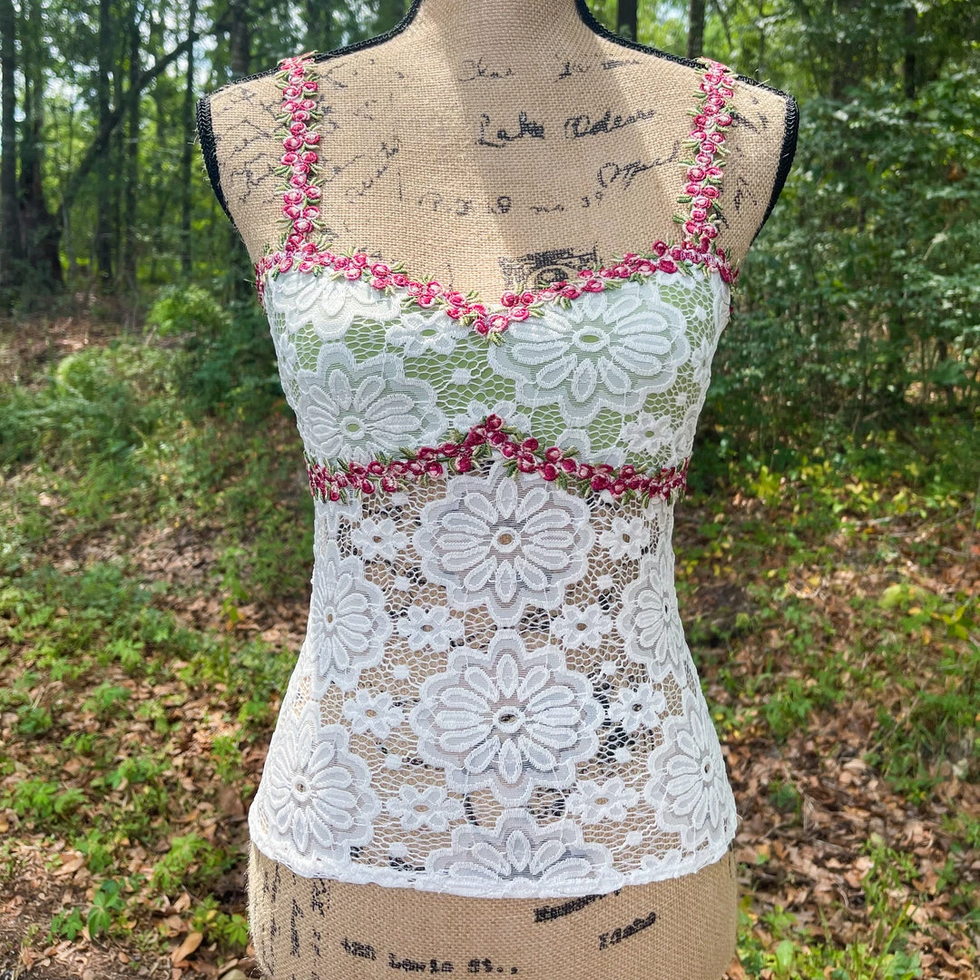 Masha & Jlynn Handmade Crochet Lace Cami (S/M) Handmade Items 4 Masha & Jlynn Handmade Crochet Lace Cami (S/M) Handmade Items