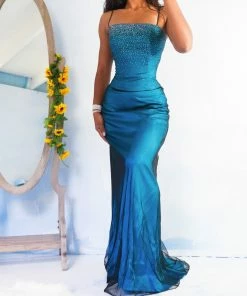 Masha & Jlynn Vintage 90โs Teal/Black Layered 2 Piece (XS)