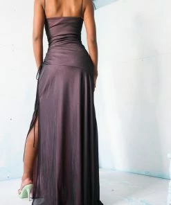 Masha & Jlynn Black/Pink Layered Gown