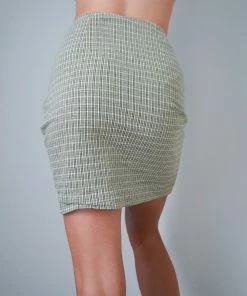 Masha & Jlynn Vintage Items Vintage 90's High Waist Paid Skirt.