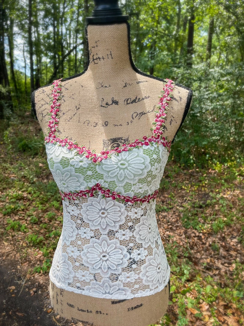 Masha & Jlynn Handmade Crochet Lace Cami (S/M) Handmade Items 3 Masha & Jlynn Handmade Crochet Lace Cami (S/M) Handmade Items