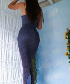 Masha & Jlynn Dresses Vintage 90's Glitter Gown.