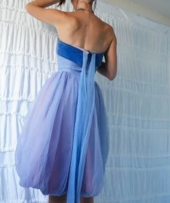Masha & Jlynn Vintage 50's Iridescent Tulle Cocktail Dress. Dresses
