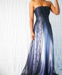 Masha & Jlynn Vintage Late 90’s Strapless Beaded Gown (M) Dresses