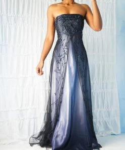 Masha & Jlynn Vintage Late 90’s Strapless Beaded Gown (M) Dresses