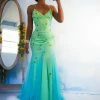 Masha & Jlynn Vintage Y2K Mesh Beaded Prom Dress (S)