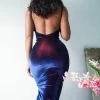 Masha & Jlynn 90’s Inspired Velvet Iridescent Midi Dress By Masha&Jlynn Dresses