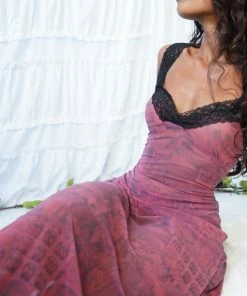 Masha & Jlynn Dresses Handmade Abstract Mesh Dress