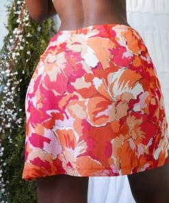 Masha & Jlynn Vintage Items Vintage 90’s Tropical Mesh Mini Skirt (M)