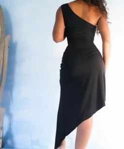 Masha & Jlynn Vintage 90’s Asymmetric One Shoulder Dress (M)