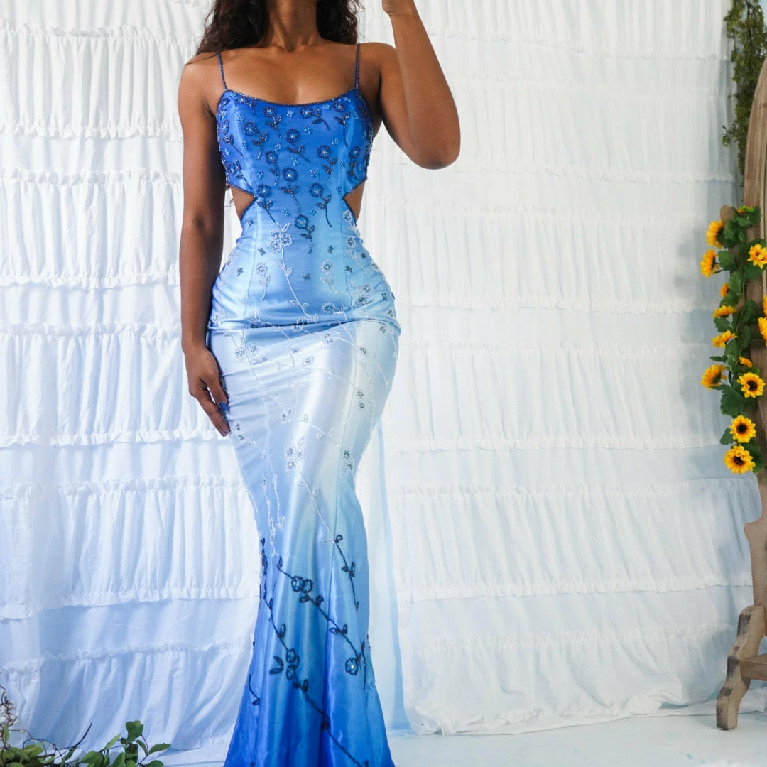 Masha & Jlynn Dresses Vintage Y2K Gradient Beaded Gown (XS) 5 Masha & Jlynn Dresses Vintage Y2K Gradient Beaded Gown (XS)